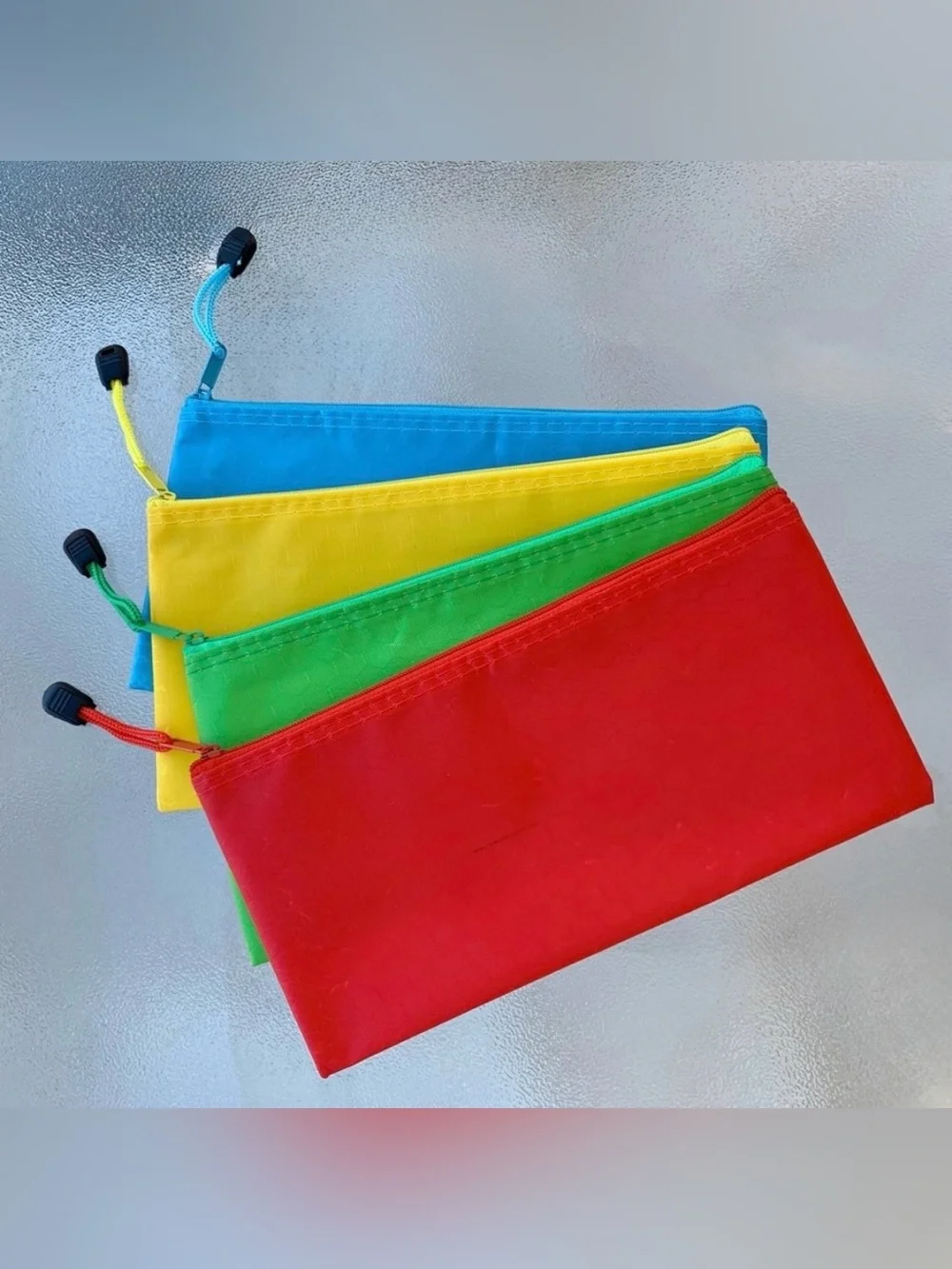 Sailing-Go Colorful Zippered Pouches ~ 4-Piece Variety Pack